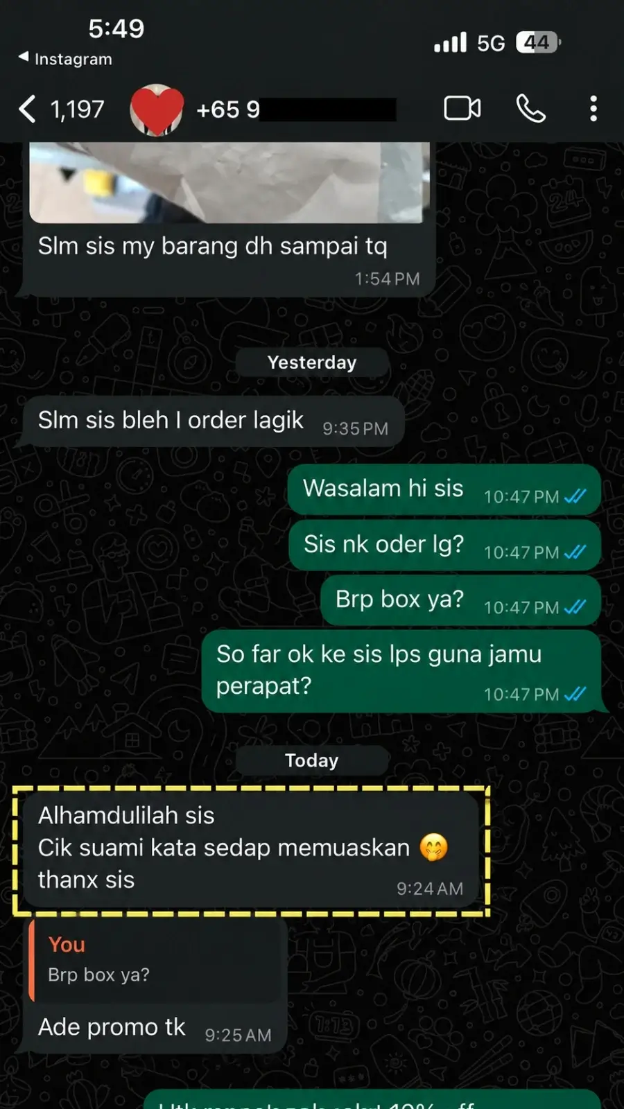 Testimoni pengguna Jamu Songkhla