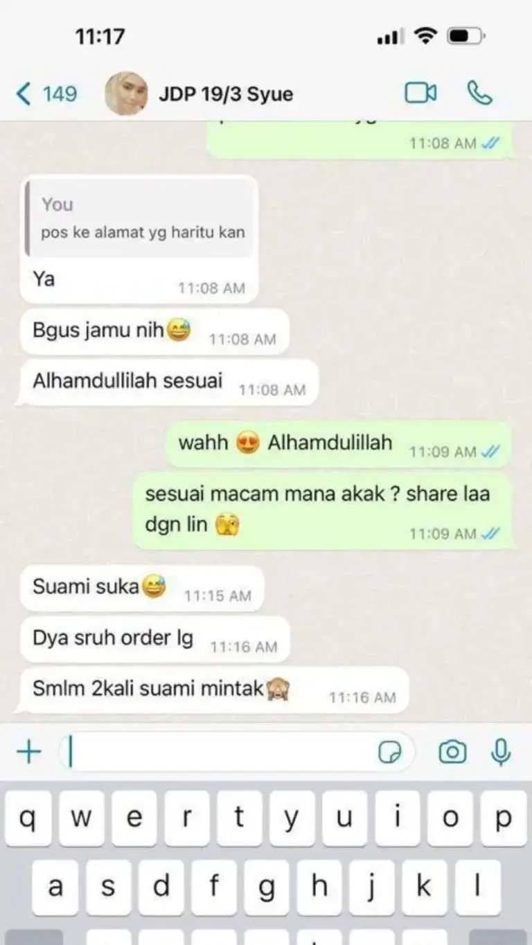 Testimoni pengguna Jamu Songkhla